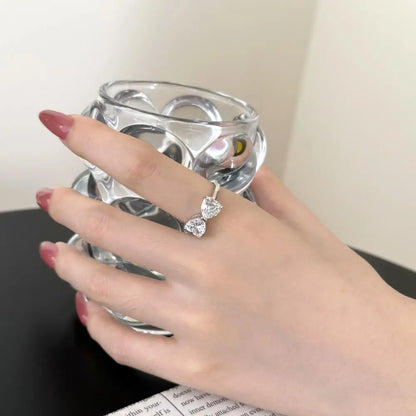 925 Sterling Silver Bow CZ Bridal Wedding Ring product image 5
