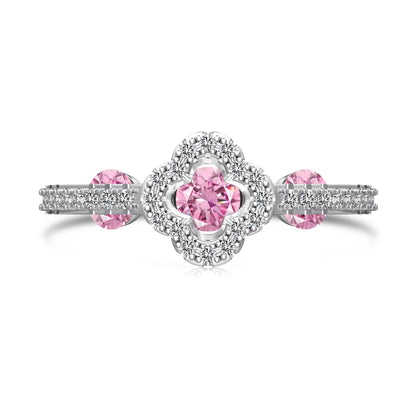 Special Design Classic Style Fine Jewelry Sterling Silver Bridal Eternity Band Flower Shape 5A Zirconia Women Wedding Ring
