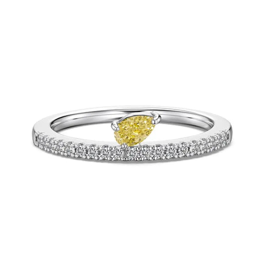 925 Sterling Silver Teardrop CZ Engagement Ring product image 7