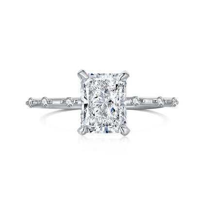 925 Silver 5A CZ Bridal Wedding Ring DY120660 product image 7