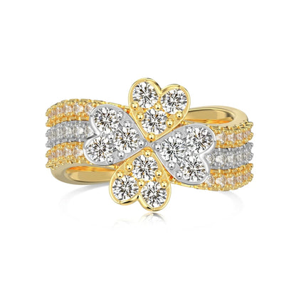 925 Sterling Silver Clover Stacking Ring product image 7