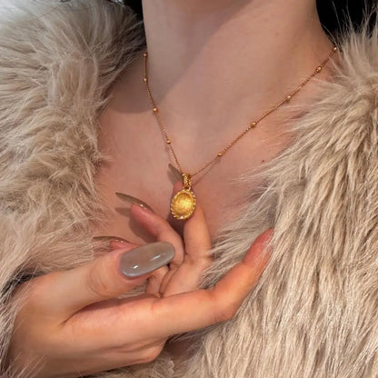 22K Gold Plated Fine Jewelry Fine Necklaces Fine Pendant Necklaces 925 Silver Portrait Necklace Personalized Customization