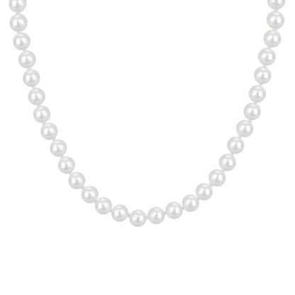 925 Sterling Silver Pearl Lariat Necklace by KAKODIY