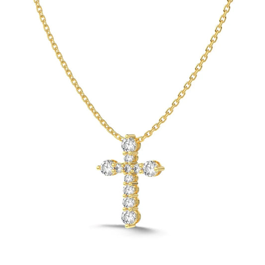 925 Silver Cross 5A CZ Pendant Necklace DY190920 product image 7