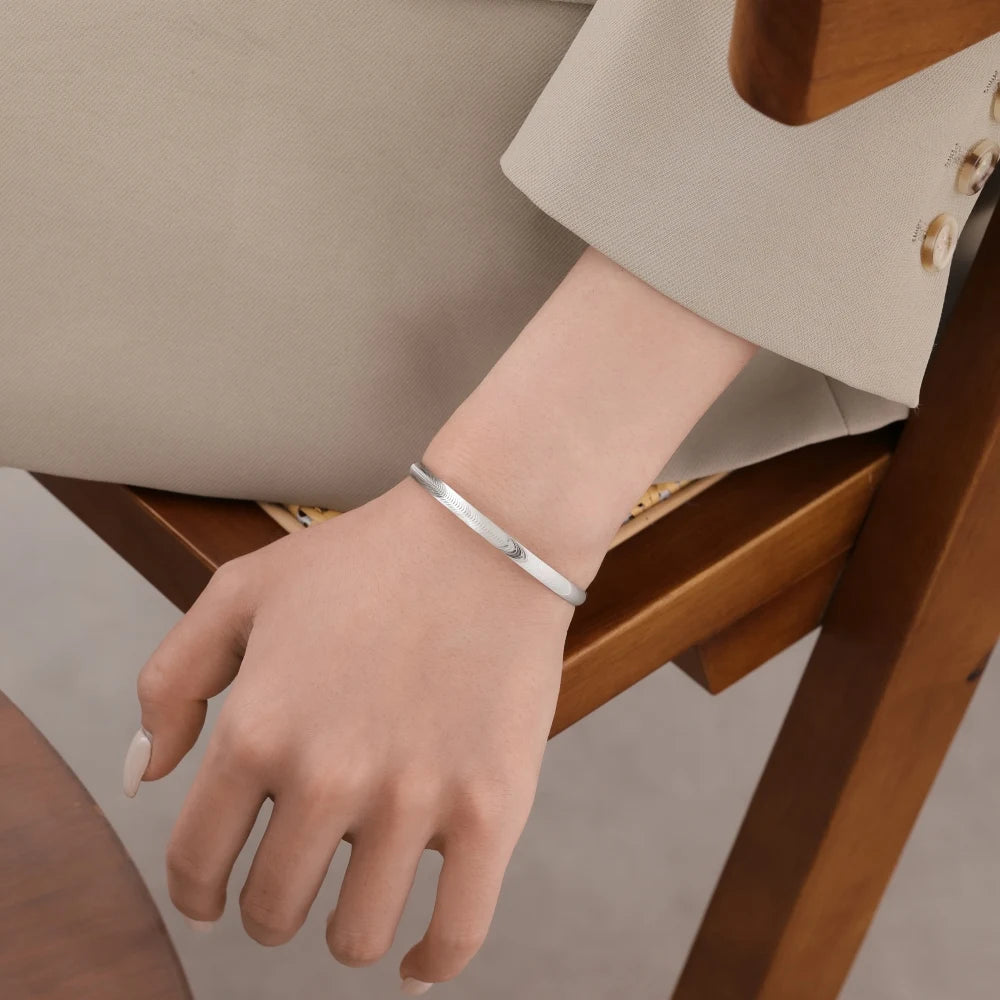 925 Sterling Silver Statement Bracelet DY170081 product image 4