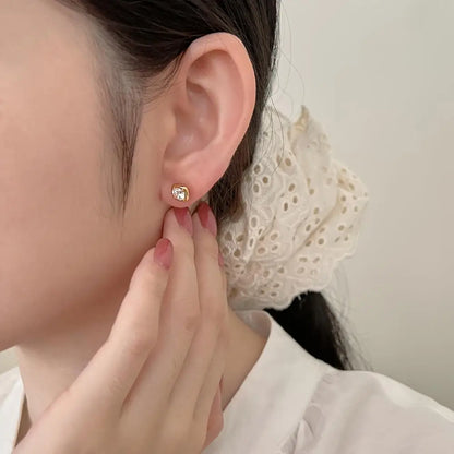 KAKODIY Luxury Gold Plated Earrings 925 Sterling Silver Fine Jewelry Square Stud Earrings - product image 3