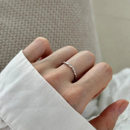 925 Sterling Silver Geometric Bridal Wedding Ring product image 4