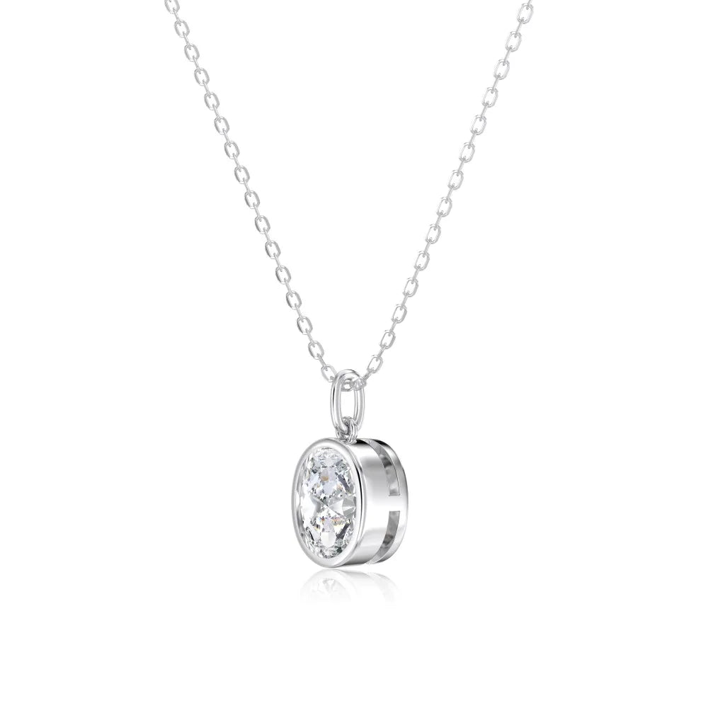 925 Silver 5A CZ Pendant Necklace DY191846 product image 7
