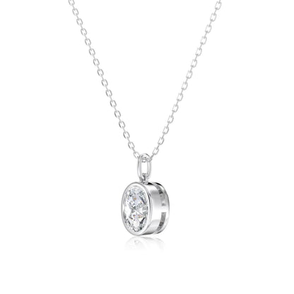 925 Silver 5A CZ Pendant Necklace DY191846 product image 7