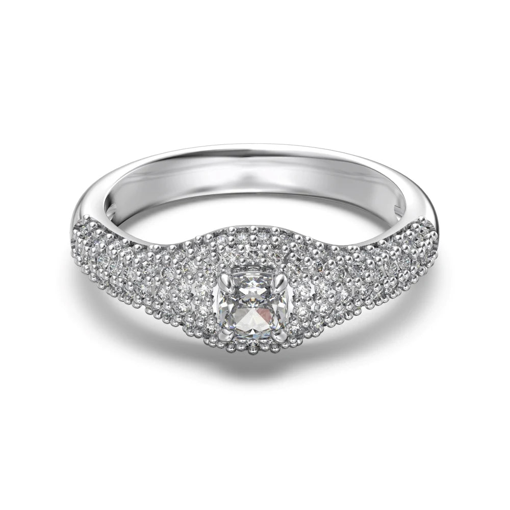 925 Silver 5A CZ Bridal Engagement Ring DY121248 product image 7