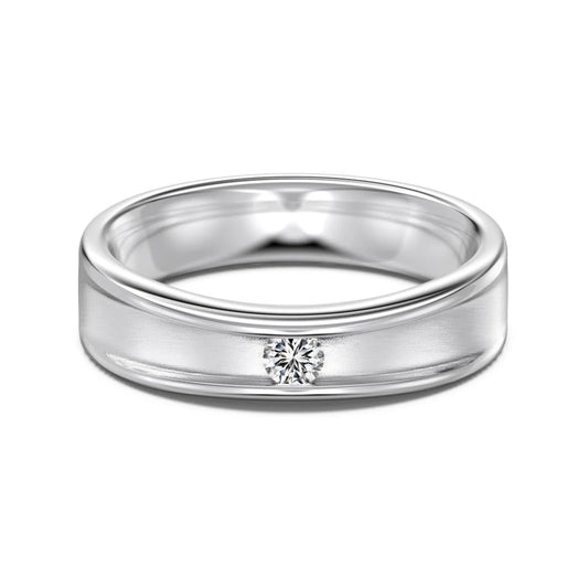 Classic Cubic Zirconia Engagement 925 Sterling Silver Ring by KAKODIY - product view 8
