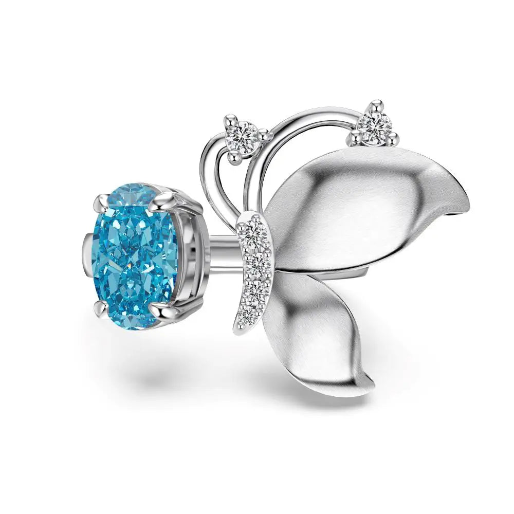 925 Sterling Silver Flower CZ Bridal Wedding Ring product image 8