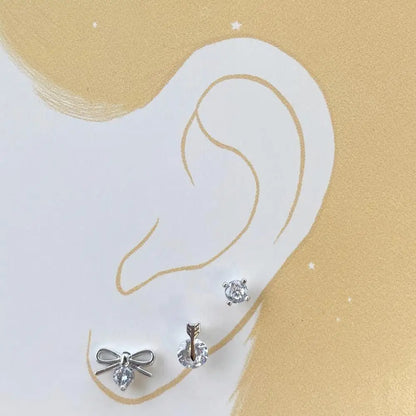 KAKODIY Best Sellers 18K Gold Plated Heart Earrings Accessories Women Engagement Silver 925 Stud Earrings Set - product image 4