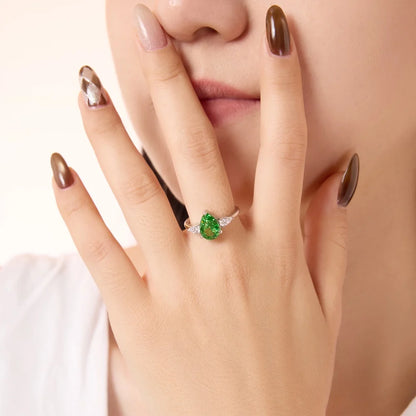 925 Sterling Silver CZ Vintage Cocktail Ring product image 2
