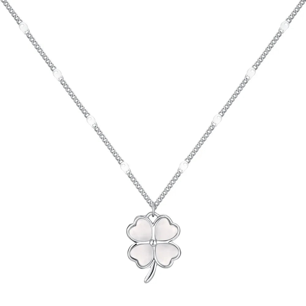 925 Sterling Silver Clover Personalized Necklace product image 8
