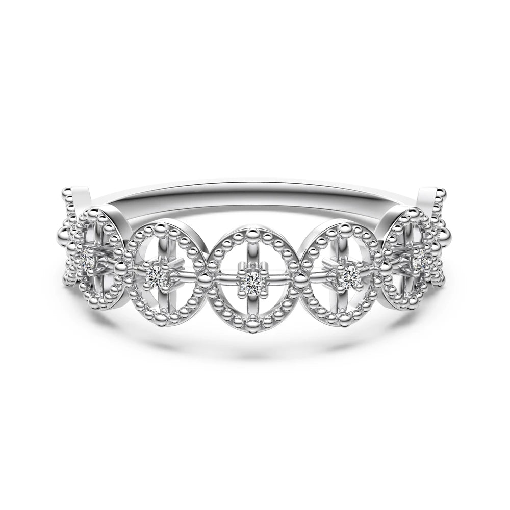 925 Silver 5A CZ Bridal Engagement Ring DY121510 by KAKODIY