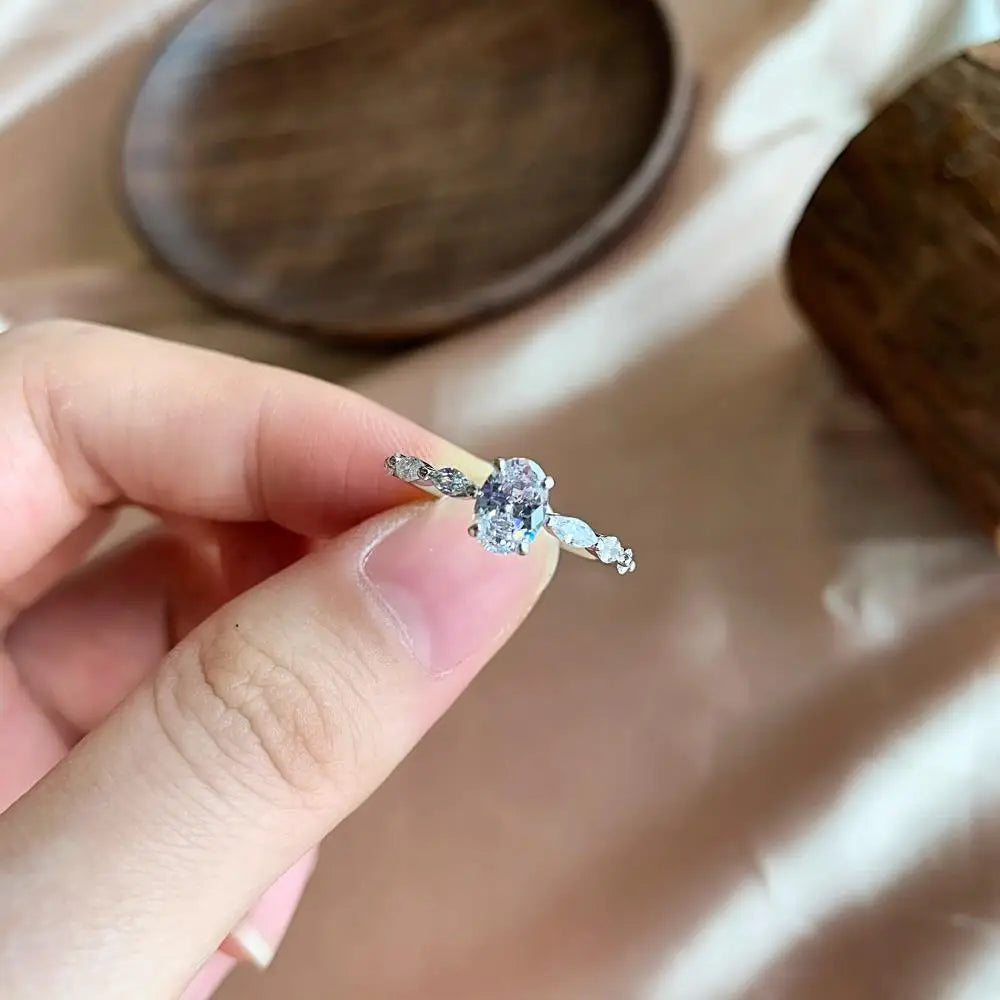 925 Sterling Silver CZ Statement Ring product image 2