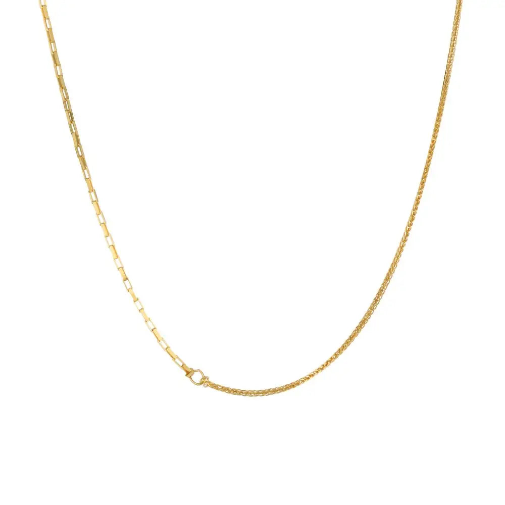 925 Silver Minimalist Chain Necklace DY191371 by KAKODIY