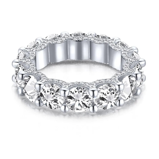 Cubic Zirconia Engagement 925 Sterling Silver Ring by KAKODIY - product view 7