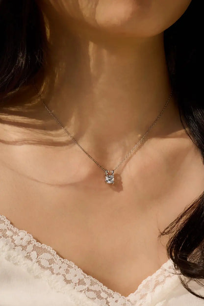 925 Silver Bridal Pendant Necklace DY191237 product image 4