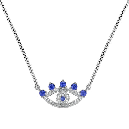 925 Silver Evil Eye CZ Pendant Necklace DY190765 product image 8