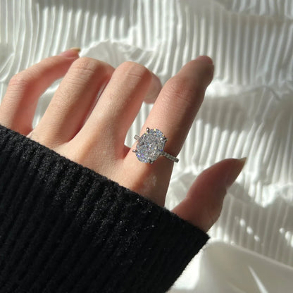 925 Silver CZ Minimalist Engagement Ring DY120167 product image 2