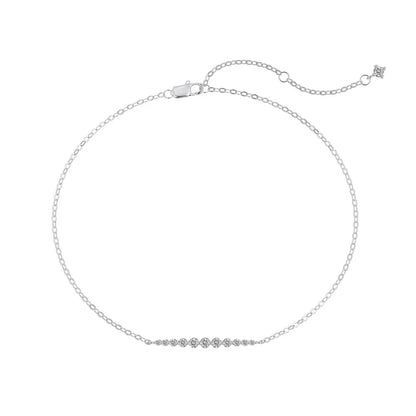 925 Sterling Silver 5A CZ Minimalist Bracelet by KAKODIY