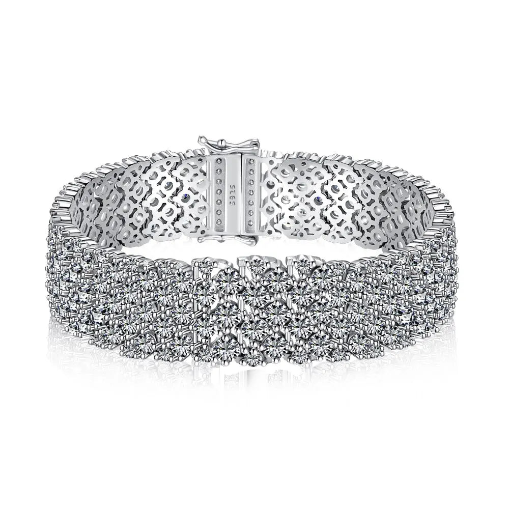925 Sterling Silver CZ Vintage Tennis Bracelet product image 7