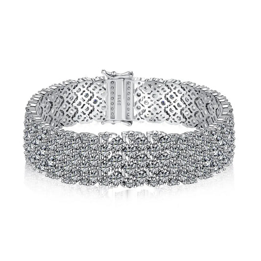 925 Sterling Silver CZ Vintage Tennis Bracelet product image 7