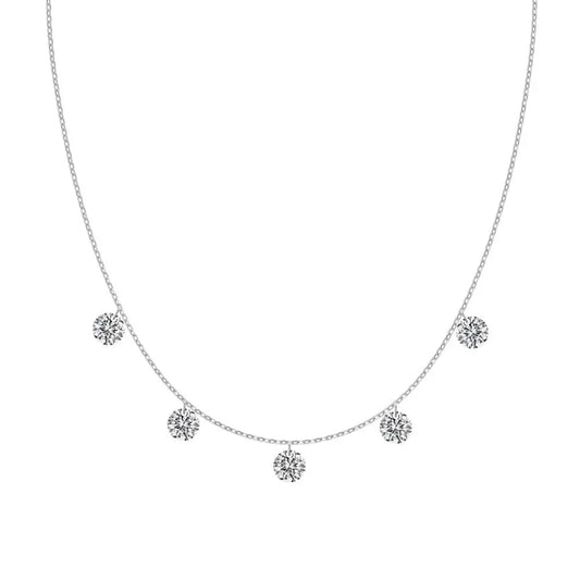 925 Sterling Silver Bridal Pendant Necklace by KAKODIY