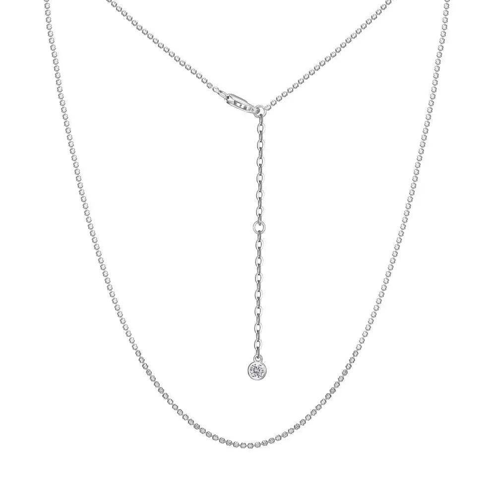 925 Sterling Silver Chain Necklace DY191423 product image 8