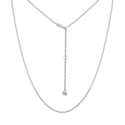 925 Sterling Silver Chain Necklace DY191423 product image 8