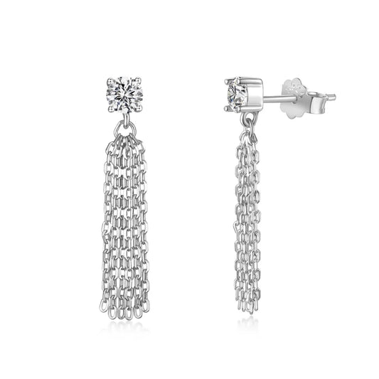925 Silver 5A CZ Stud Earrings 107135593195 product image 6