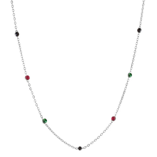 925 Silver Minimalist Chain Necklace DY191370 product image 8