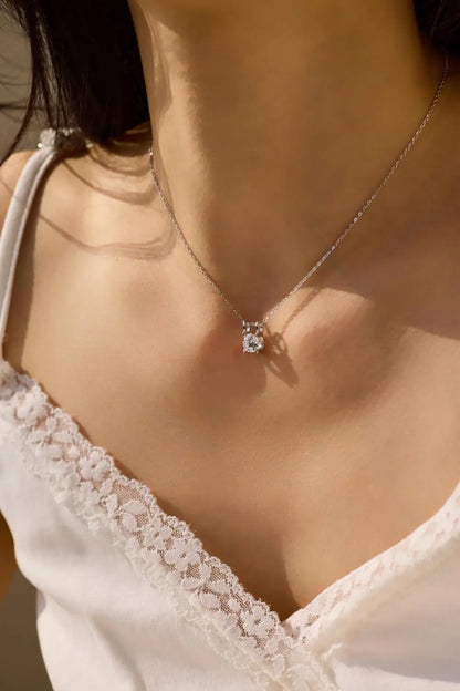 925 Silver Bridal Pendant Necklace DY191237 product image 5