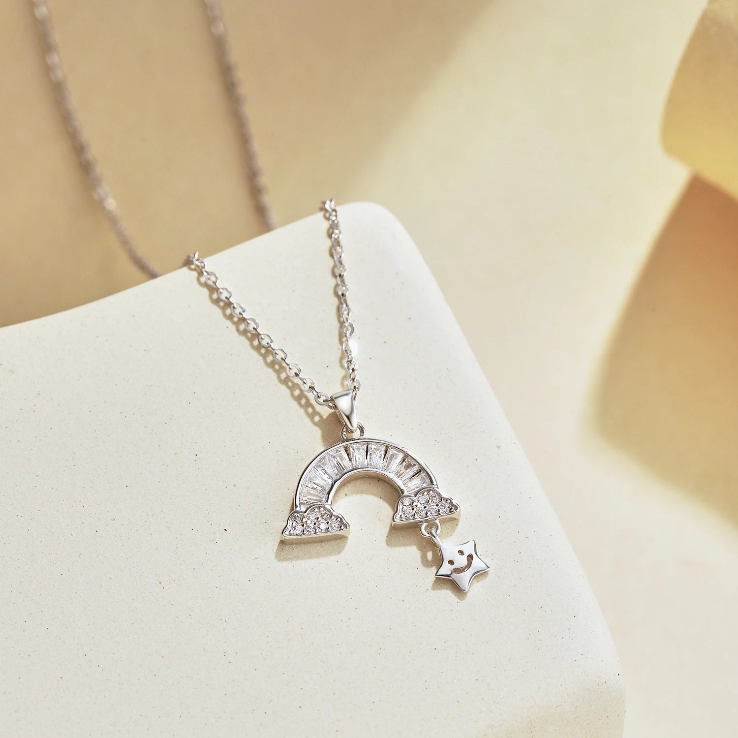 925 Sterling Silver Star Pendant Necklace product image 6