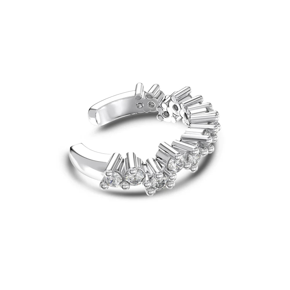 Wholesale Hypoallergenic S925 Silver Earring Cz Cubic Zirconia  Ear Cuff Clip on Earrings 18K Gold Plated Jewelry Women
