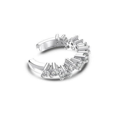 Wholesale Hypoallergenic S925 Silver Earring Cz Cubic Zirconia  Ear Cuff Clip on Earrings 18K Gold Plated Jewelry Women