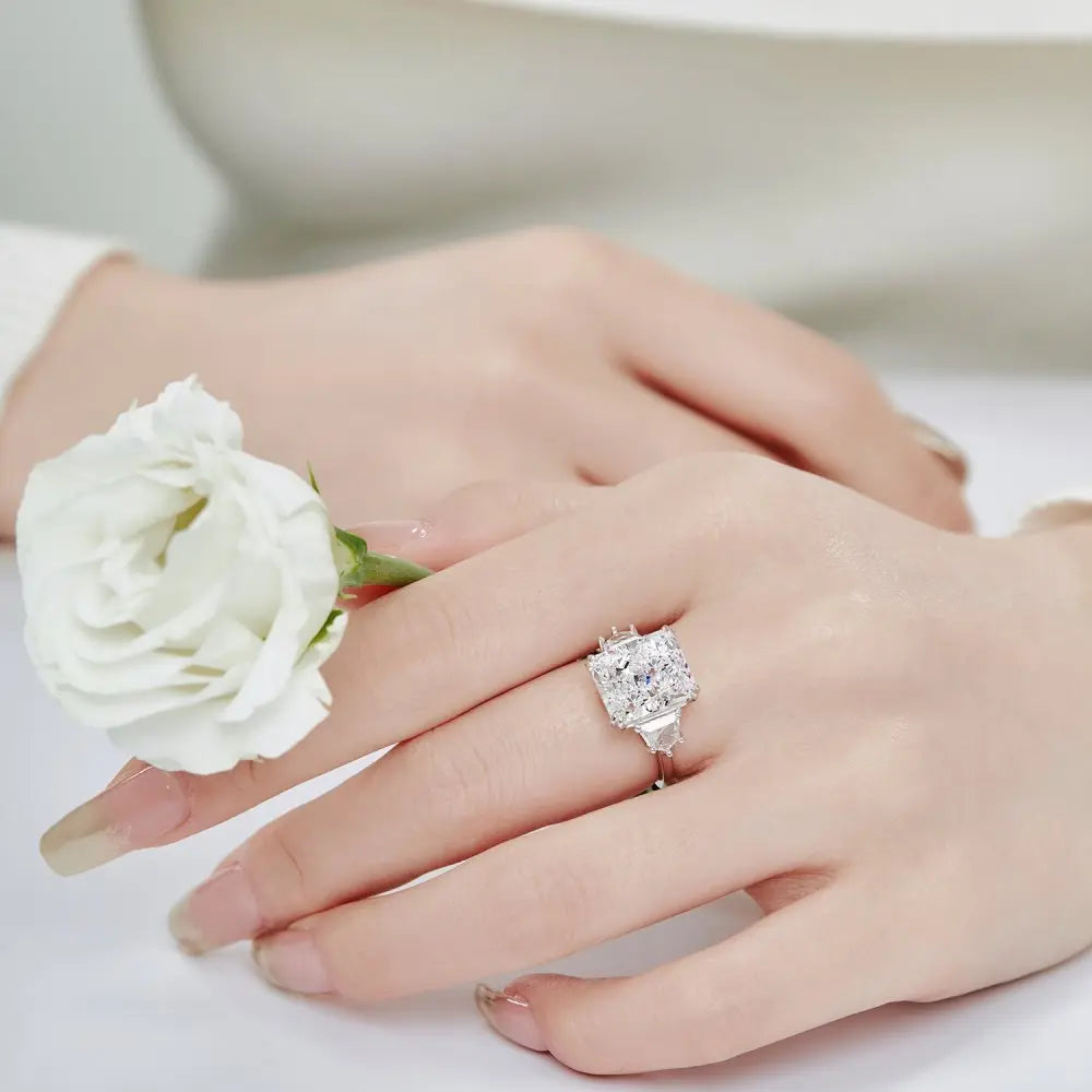 925 Silver CZ Bridal Wedding Ring DY120668 product image 3
