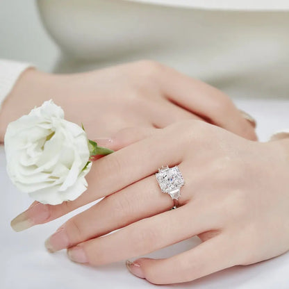 925 Silver CZ Bridal Wedding Ring DY120668 product image 3