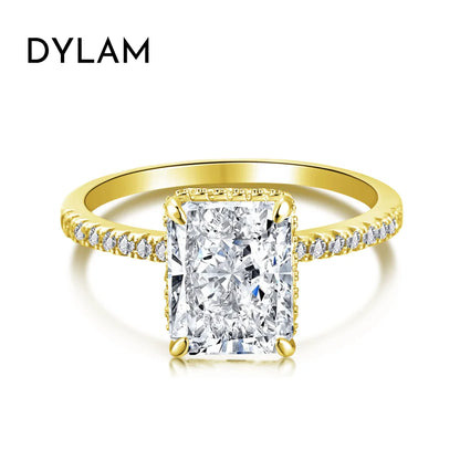 925 Silver 8A CZ Bridal Engagement Ring DY120099 product image 8