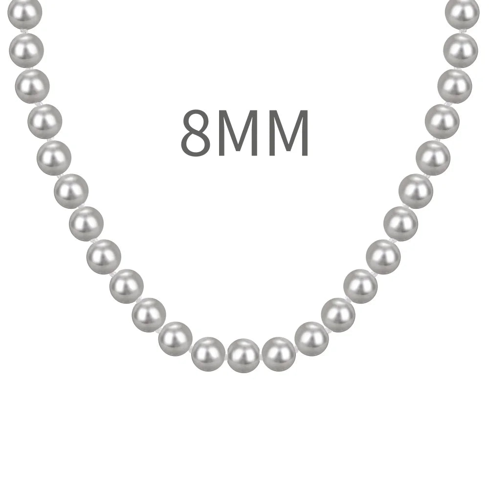 925 Silver Pearl Pendant Necklace DY191924 product image 10