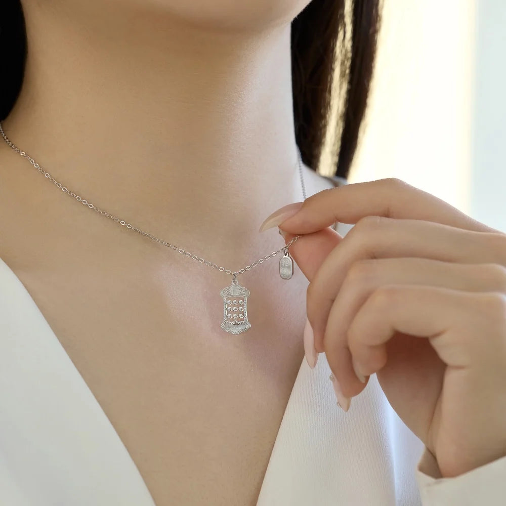 925 Sterling Silver 5A CZ Lariat Necklace DY191864 product image 3
