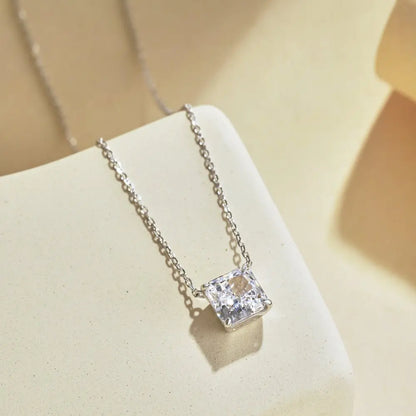 925 Sterling Silver CZ Pendant Necklace DY190528 product image 4