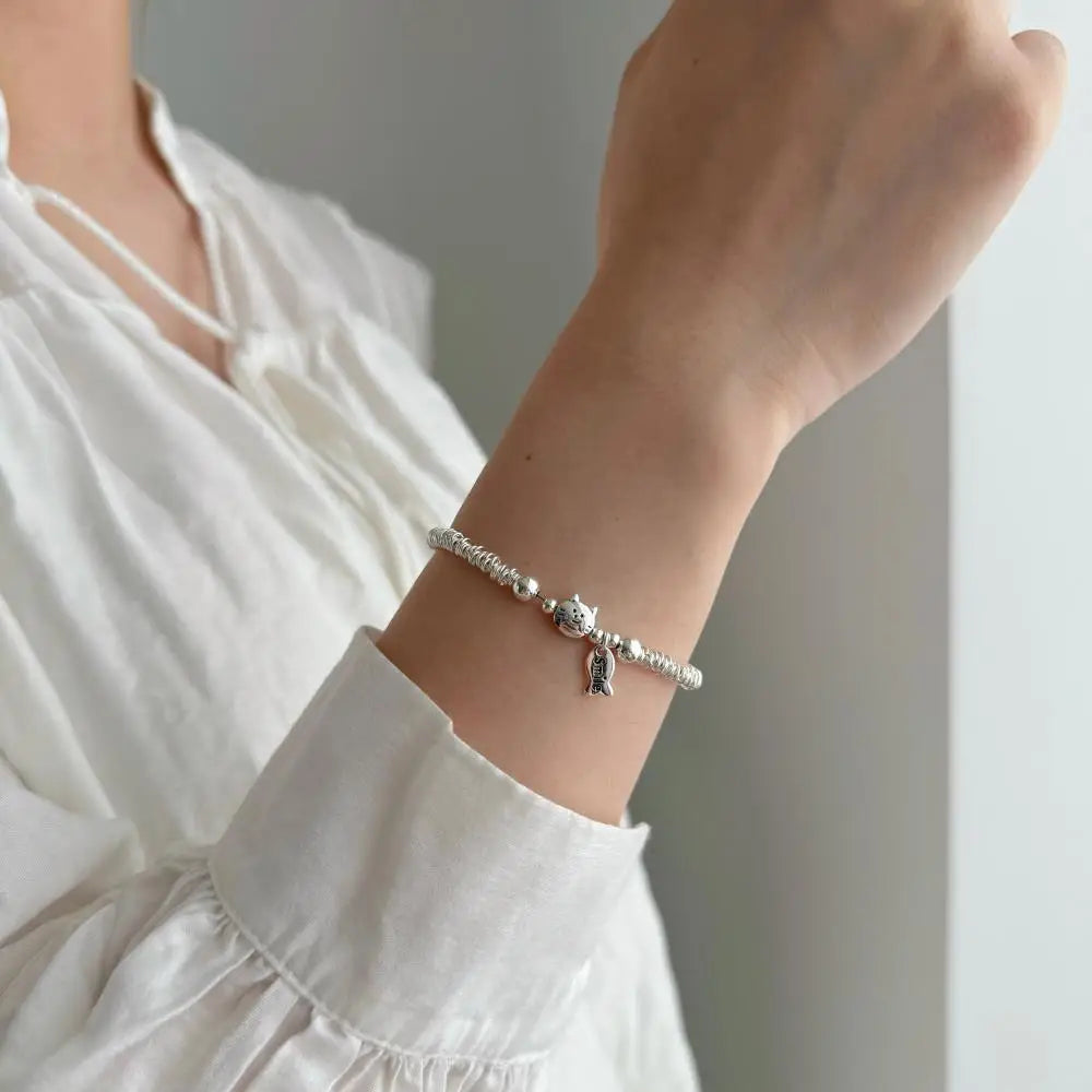 925 Sterling Silver Geometric Bracelet product image 4