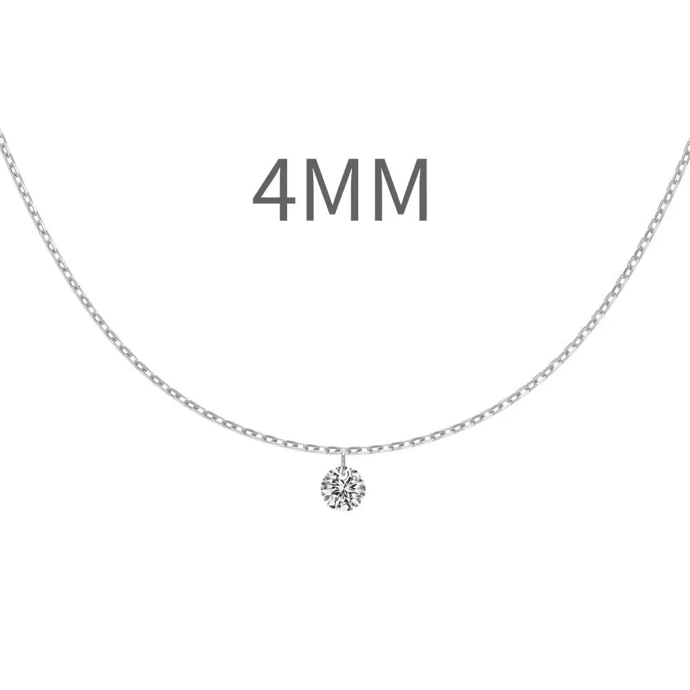 925 Silver CZ Statement Pendant Necklace DY191187 product image 14