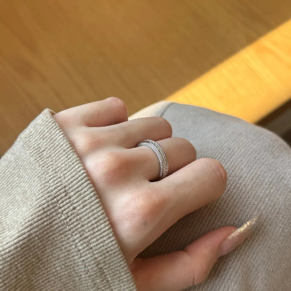 925 Silver Bridal Engagement Ring DY121365 product image 2