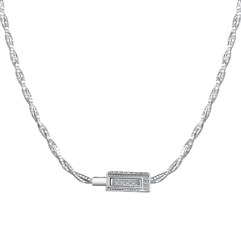 925 Silver Minimalist Pendant Necklace DY190664 product image 7