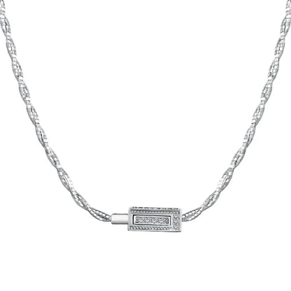 925 Silver Minimalist Pendant Necklace DY190664 product image 7