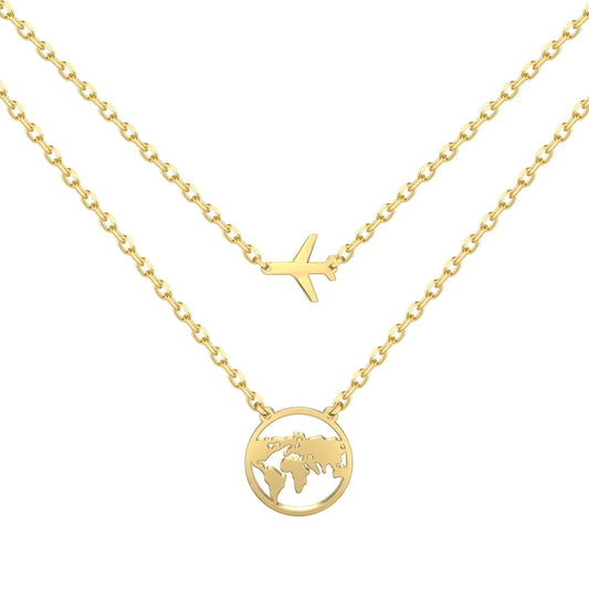 925 Sterling Silver Airplane Pendant Necklace product image 7